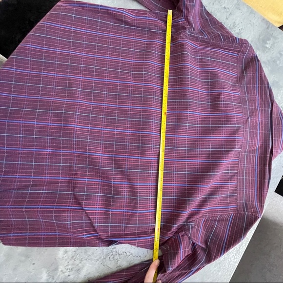 2XL ROBERT GRAHAM textured berry plaid shirt - Picture 5 of 13